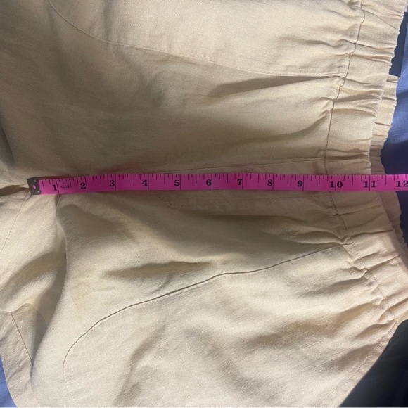 Banana Republic NWT Linen Blend Shorts M Pull On High Waist Coastal Minimalist - Picture 9 of 10